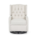 360° Rotation Lounge Chair with Classic Style for Living Room or Bedroom, Lever-Control Recliner for Reading & Relaxation