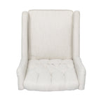 360° Rotation Lounge Chair with Classic Style for Living Room or Bedroom, Lever-Control Recliner for Reading & Relaxation