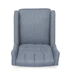 360° Rotation Lounge Chair with Classic Style for Living Room or Bedroom, Lever-Control Recliner for Reading & Relaxation