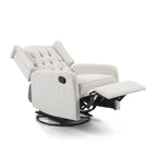 360° Rotation Lounge Chair with Classic Style for Living Room or Bedroom, Lever-Control Recliner for Reading & Relaxation