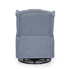 360° Rotation Lounge Chair with Classic Style for Living Room or Bedroom, Lever-Control Recliner for Reading & Relaxation