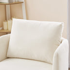 360Â° Swivel Chair, Chenille Barrel Armchair, Curved Design Lounge Chair Upholstered Swivel Sofa Chair for Living Room