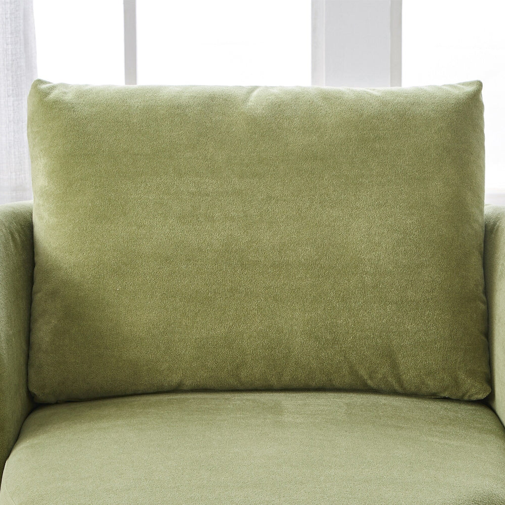 360Â° Swivel Chair, Chenille Barrel Armchair, Curved Design Lounge Chair Upholstered Swivel Sofa Chair for Living Room