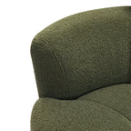 360Â° Swivel Chair, Upholstered Barrel Chair with Adjustable Headrest Modern Swivel Round Sofa Chair for Living Room