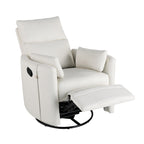 360° Swivel Manual Recliner with Rocking & Adjustable Back