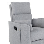 360° Swivel Manual Recliner with Rocking & Adjustable Back