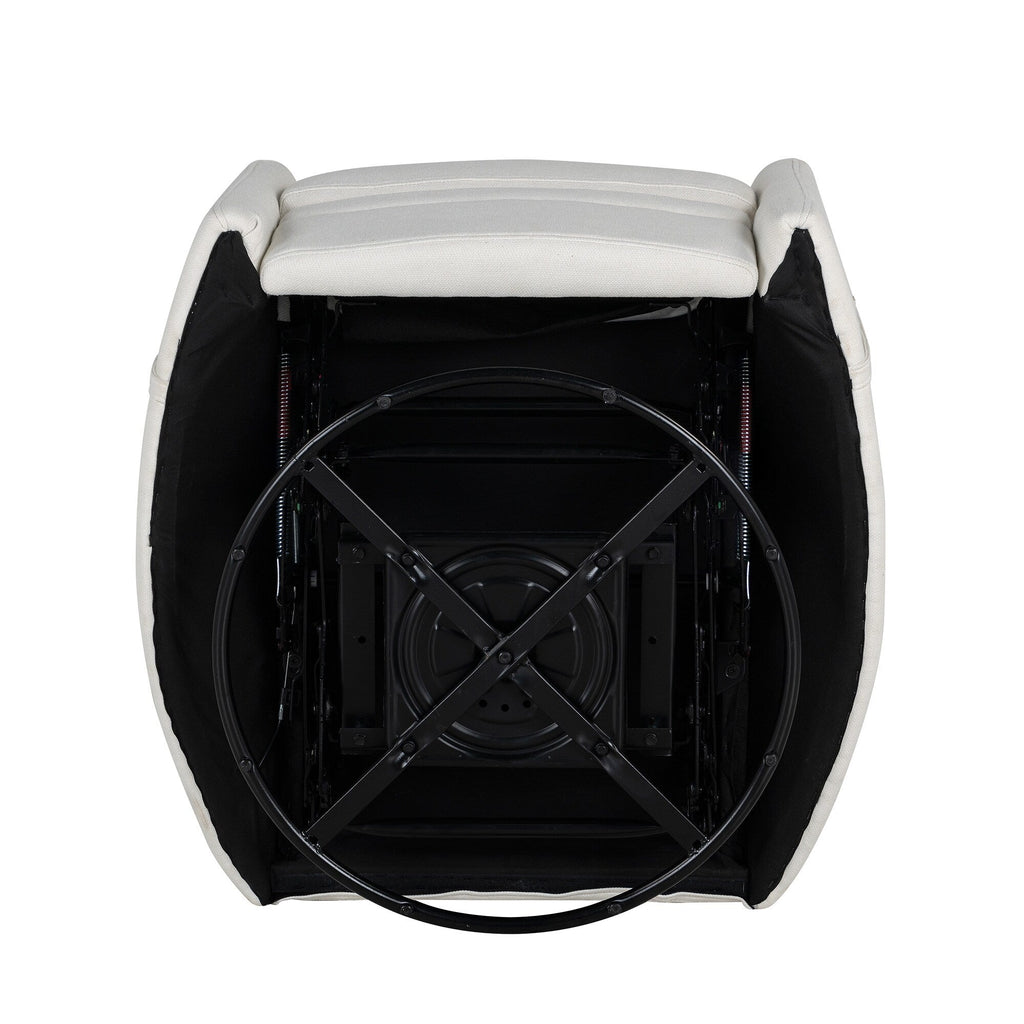 360° Swivel Manual Recliner with Rocking & Adjustable Back