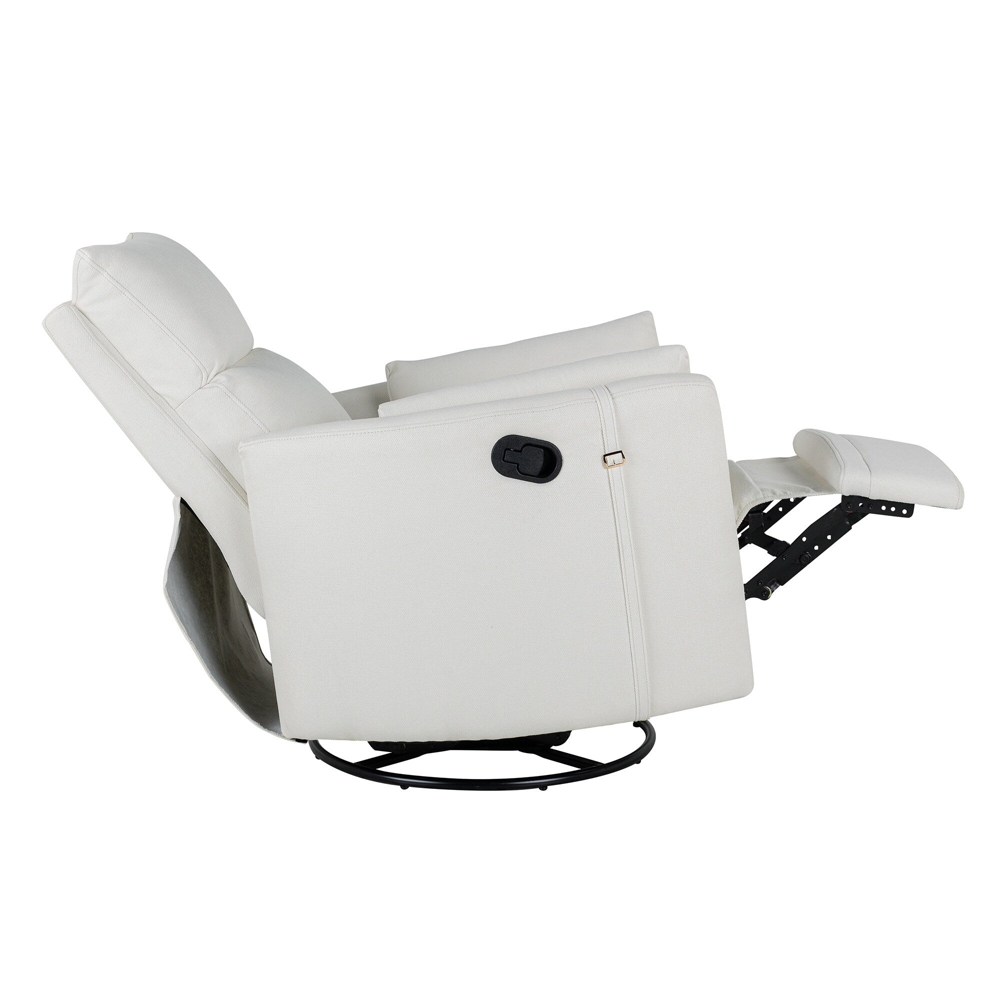 360° Swivel Manual Recliner with Rocking, Adjustable Backrest, Ergonomic Armrests