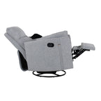 360° Swivel Manual Recliner with Rocking, Adjustable Backrest, Ergonomic Armrests