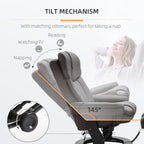 360Â° Swivel Massage Recliner Chair PU Leather Armchair Living Room Lounge Chair with Footrest and Remote