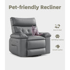 360° Swivel Oversized Recliner Chairs with Heat and Massage - Lazy Recliner Chair