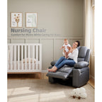 360° Swivel Oversized Recliner Chairs with Heat and Massage