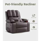 360° Swivel Oversized Recliner Chairs with Heat and Massage