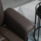360Â° Swivel Recliner Adjustable PU Leather Lounge Chair with Footrest for Living Room, Bedroom and Home Office