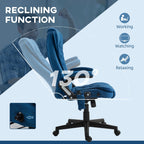 360Â° Swivel Reclining Massage Chair PU Leather Sofa Chair with Ottoman, 10 Point Vibration, Remote and Side Pocket