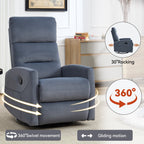 360Â° Swivel Rocker Manual Recliner Chair for Living Room