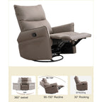 360Â° Swivel Rocker Manual Recliner Chair for Living Room, Bedroom