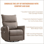 360Â° Swivel Rocker Manual Recliner Chair for Living Room, Bedroom