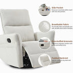 360Â° Swivel Rocker Manual Recliner Chair for Living Room, Bedroom
