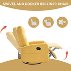 360Â° Swivel Rocker Manual Recliner Chair for Living Room