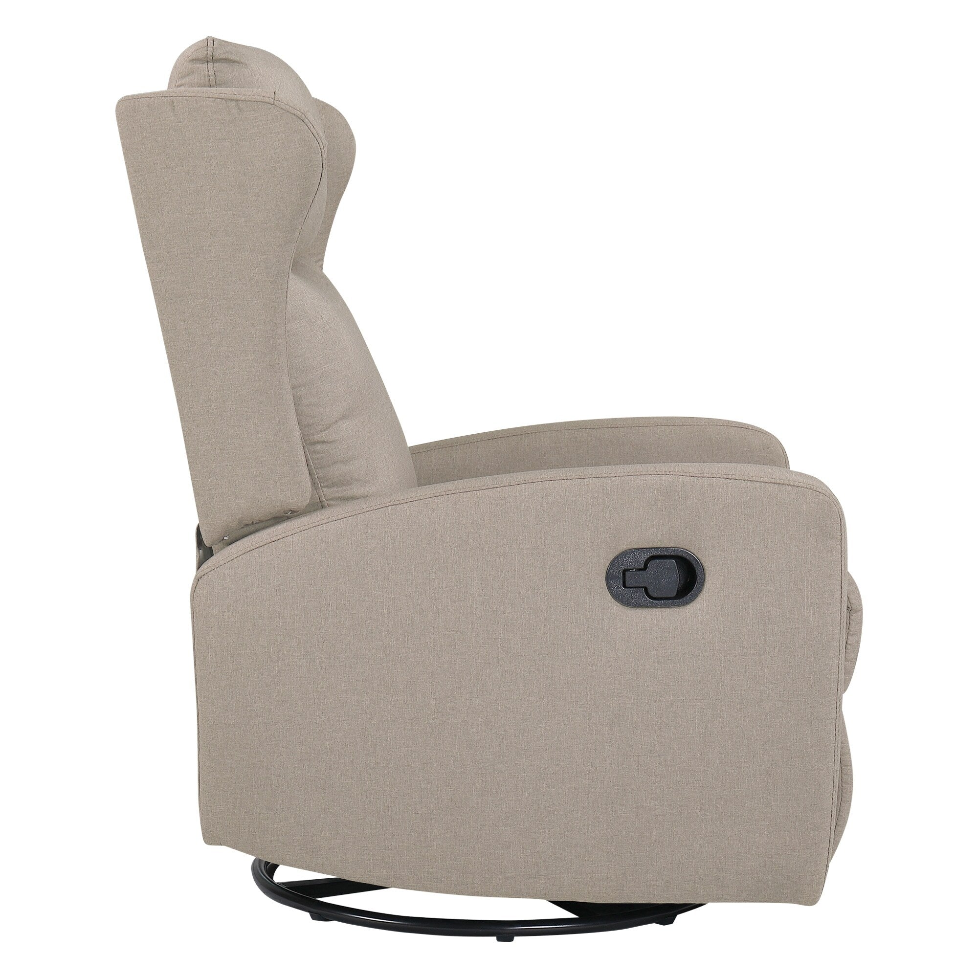 360° Swivel Rocker Recliner Chair with 3-Position Adjustable Back (90°-165°) and 30° Gentle Rocking Motion