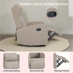 360° Swivel Rocker Recliner Chair with 3?Position Back & Rocking