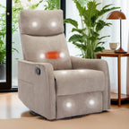 360Â° Swivel Rocker Recliner Chair with Massage and Lumbar Heating