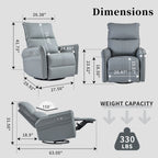 360° Swivel Rocker Recliner Chair