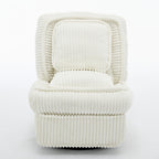 360° Swivel Rocking Single Sofa,Recliner Sofa, Manual Glider Rocking Armless Chair,Living Room Office