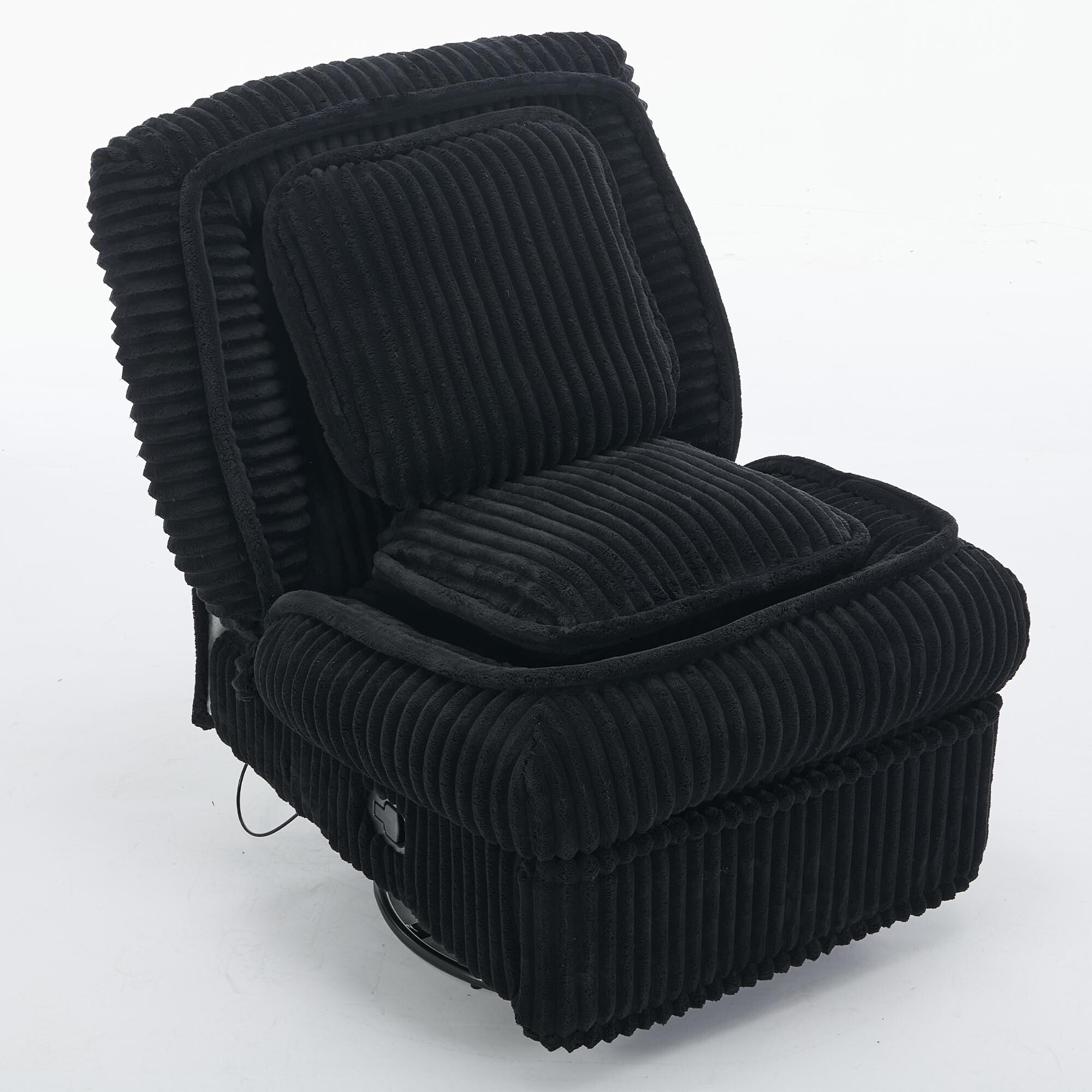 360° Swivel Rocking Single Sofa,Recliner Sofa, Manual Glider Rocking Armless Chair,Living Room Office