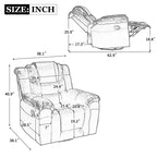 360°Swivel and Rocking Home Theater Recliner