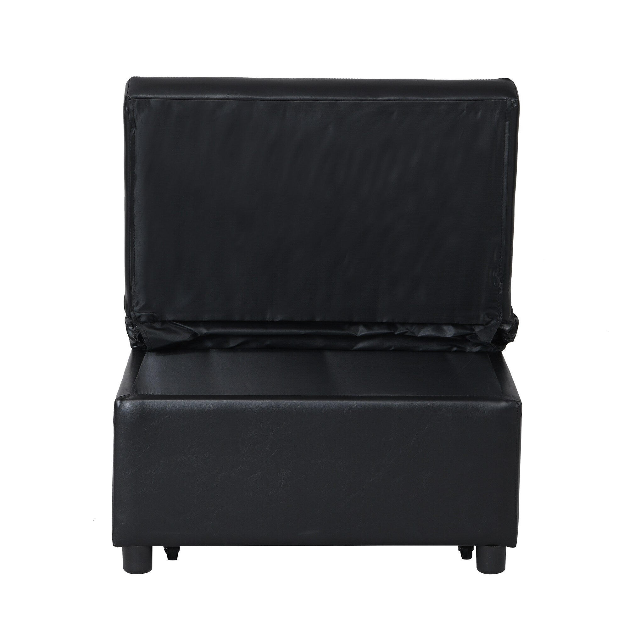 39.8 Single Folding Ottoman Sofa Bed with Adjustable Back and Pillows for Living Room