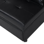 39.8 Single Folding Ottoman Sofa Bed with Adjustable Back and Pillows for Living Room