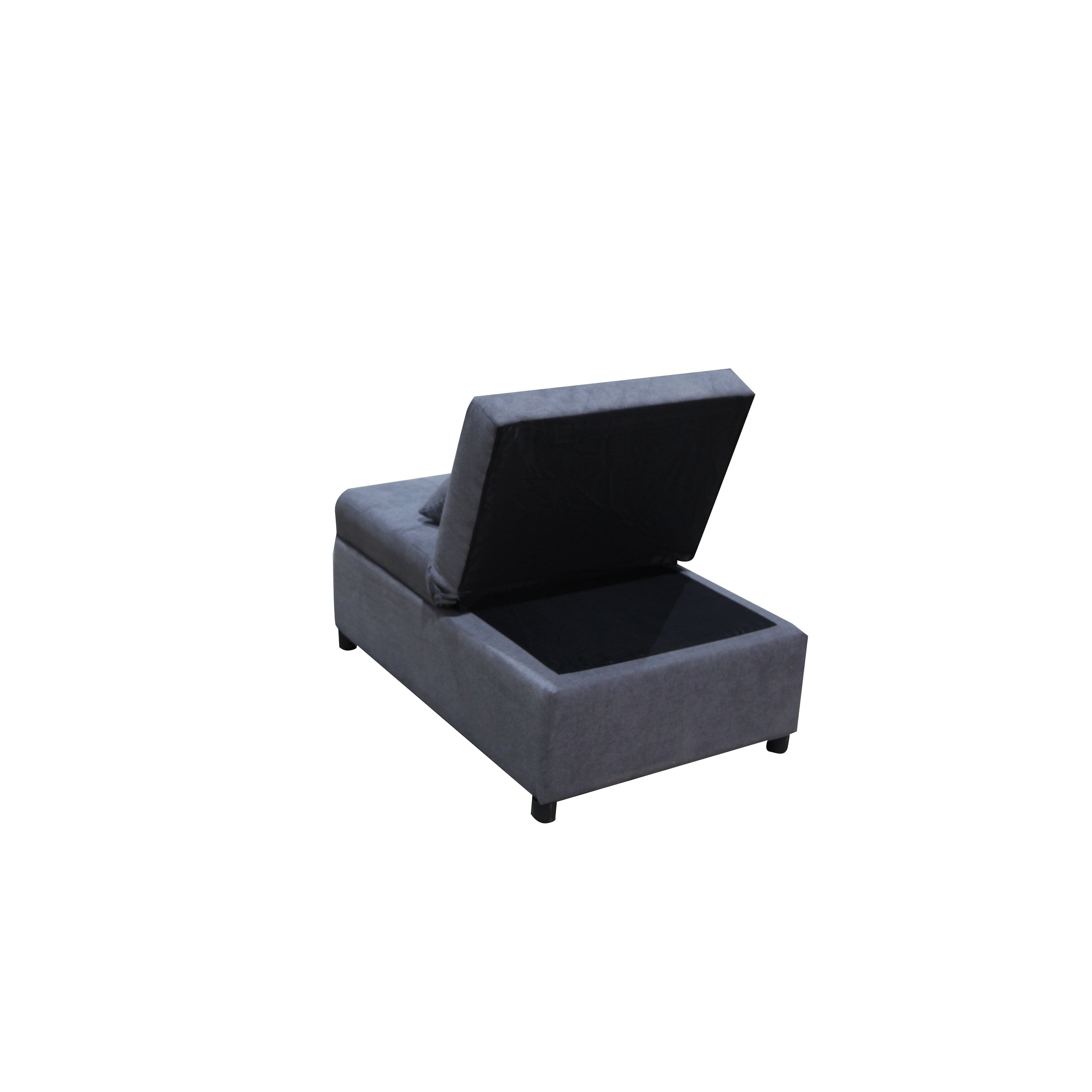 39.8 Single Folding Ottoman Sofa Bed with Adjustable Back and Pillows for Living Room