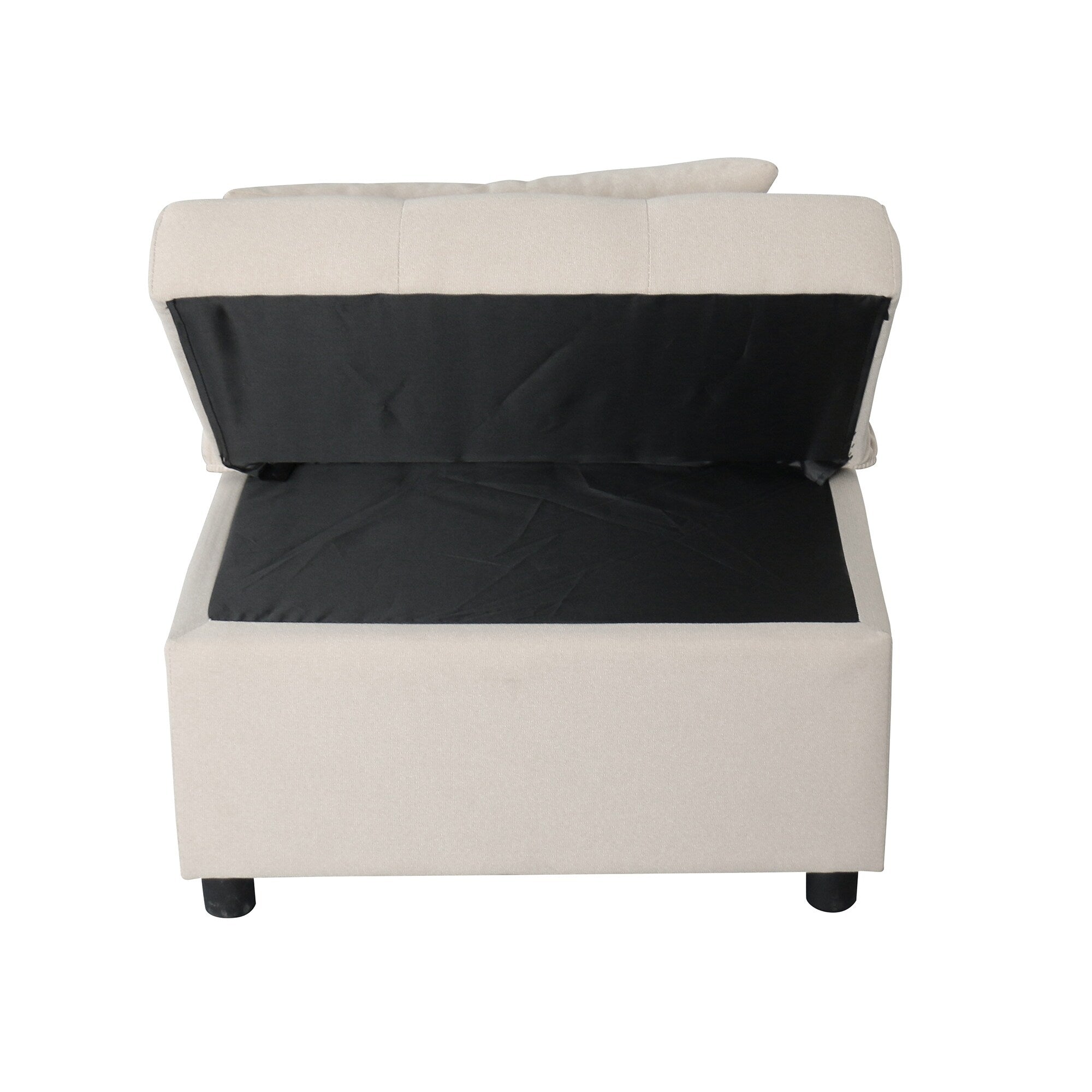 39.8 Single Folding Ottoman Sofa Bed with Adjustable Back and Pillows for Living Room