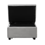 39.8 Single Folding Ottoman Sofa Bed with Adjustable Back and Pillows for Living Room