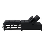 39.8 Single Folding Ottoman Sofa Bed with Adjustable Back and Pillows for Living Room