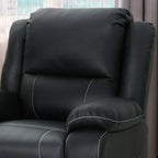 39 Wide Faux Leather Manual Swivel Standard Recliner
