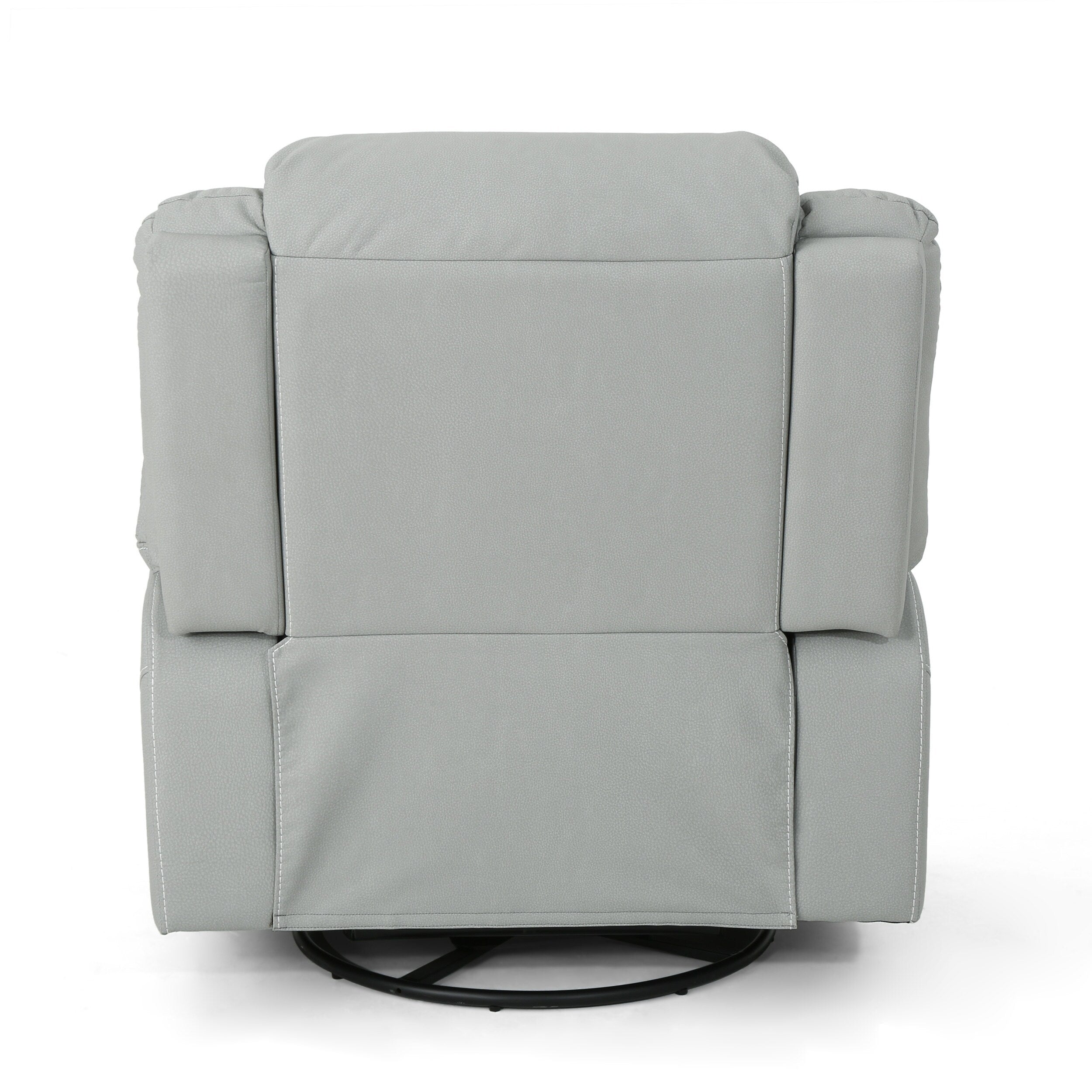 39 Wide Faux Leather Manual Swivel Standard Recliner