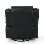 39 Wide Faux Leather Manual Swivel Standard Recliner