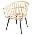 3PCS Rattan Wicker Patio Conversation?Set