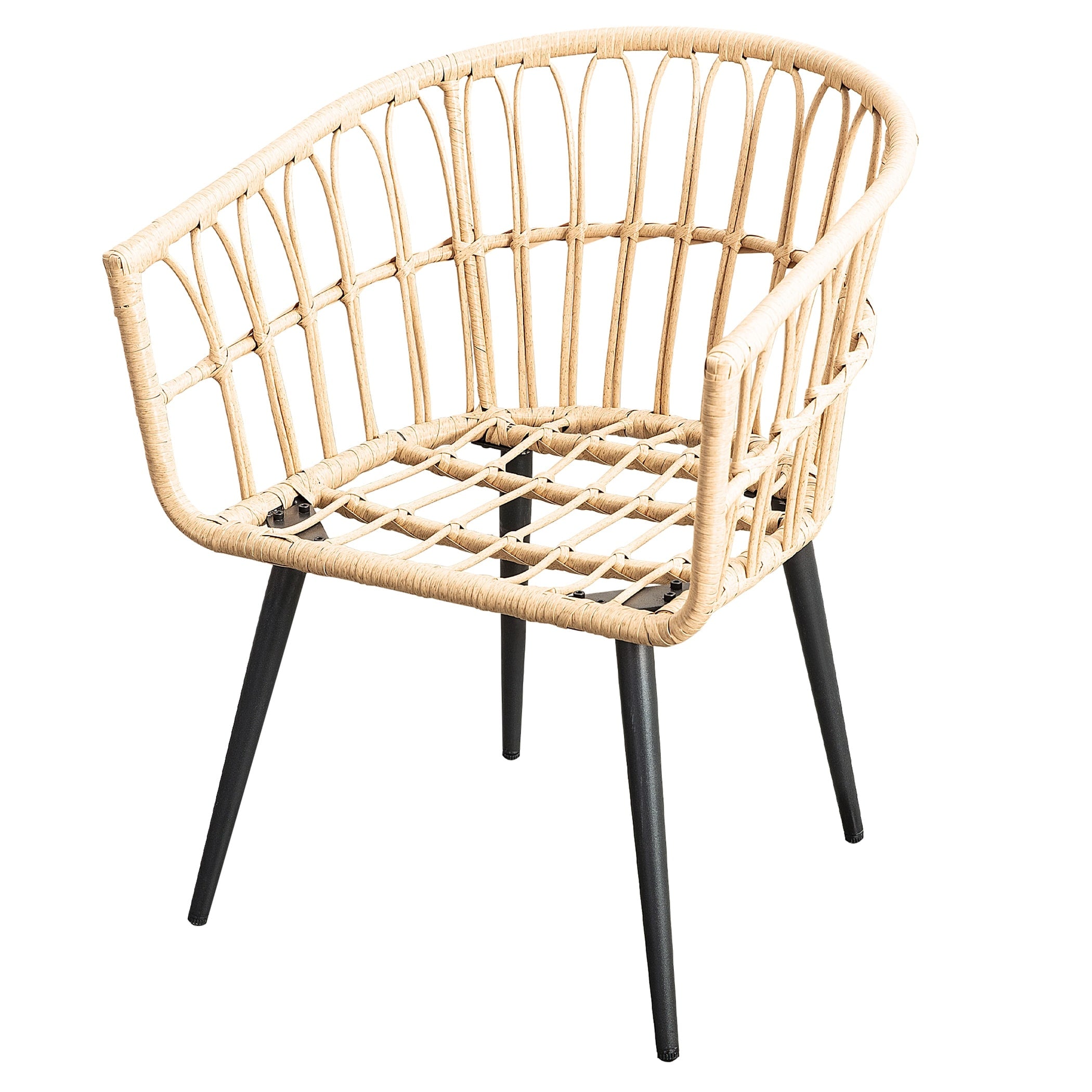 3PCS Rattan Wicker Patio Conversation?Set