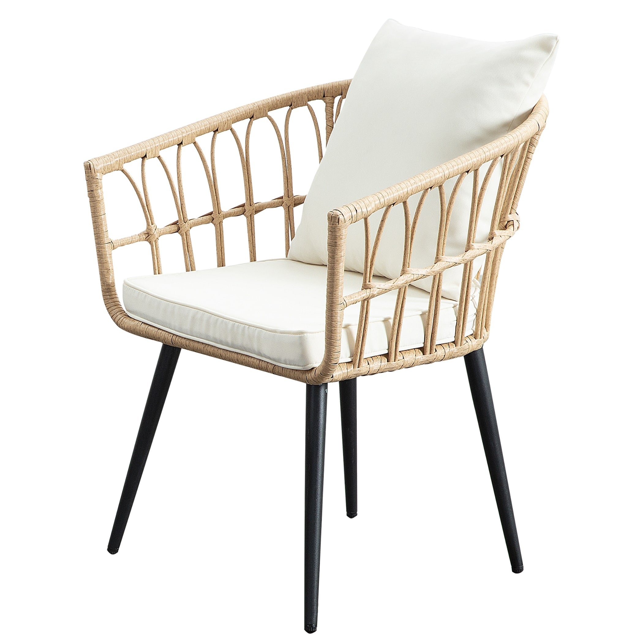 3PCS Rattan Wicker Patio Conversation?Set