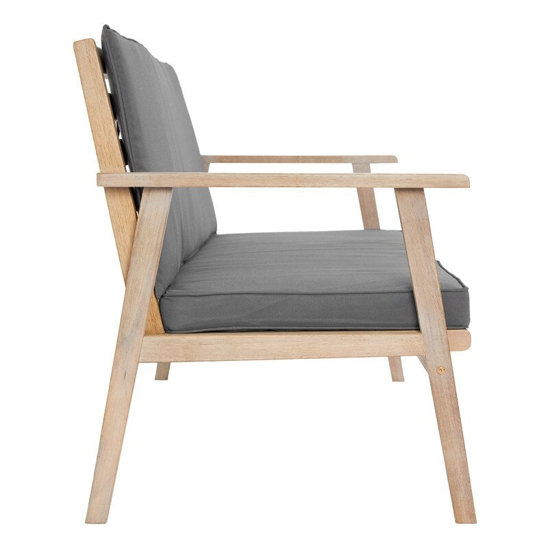 4 - Person Outdoor Seating Group Wood Conversation Set With Cushions