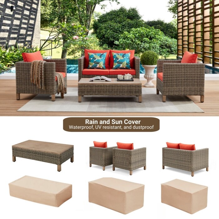 4 - Person Outdoor Seating Group with Cushions