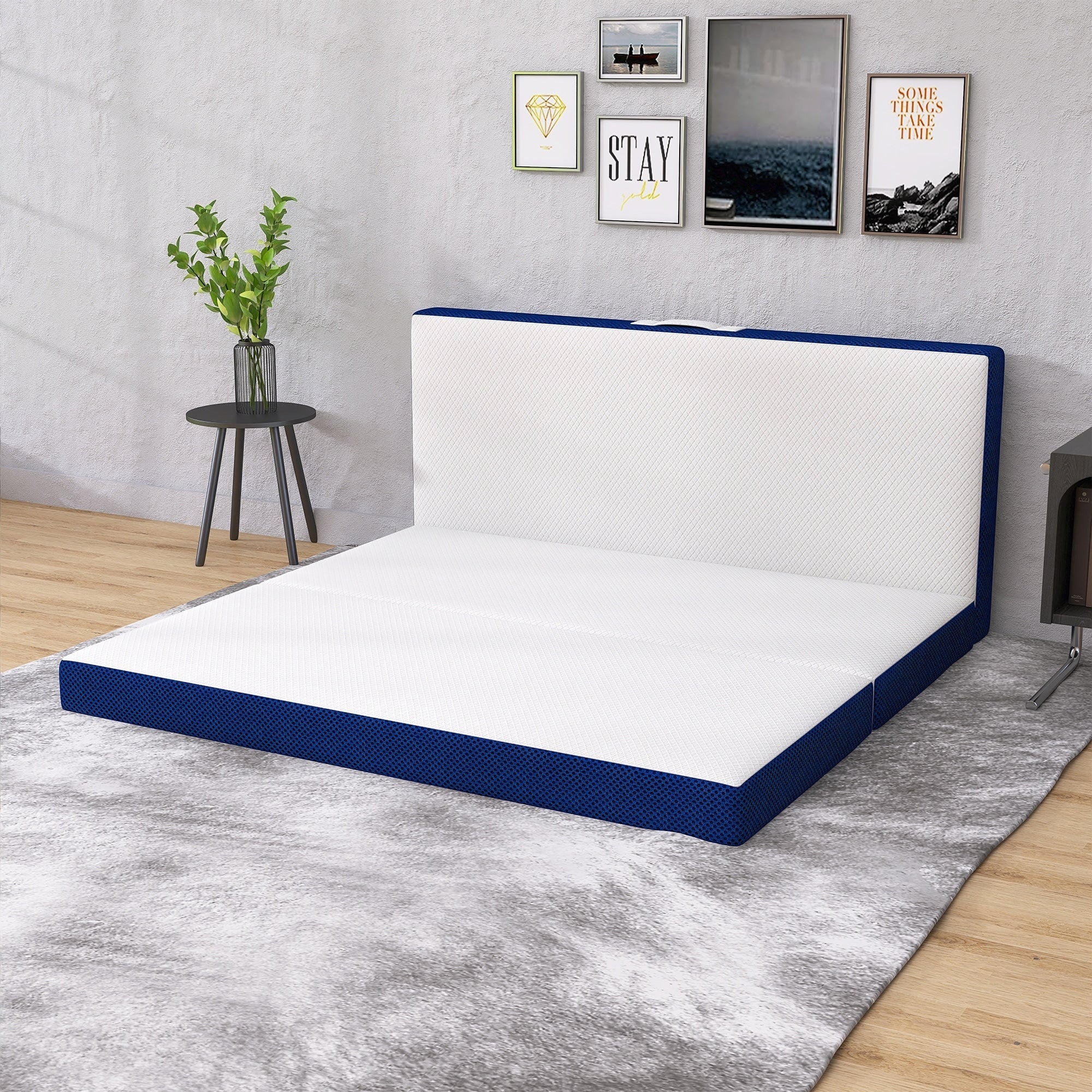 4 Inch Tri-fold Cooling Memory Foam Mattress