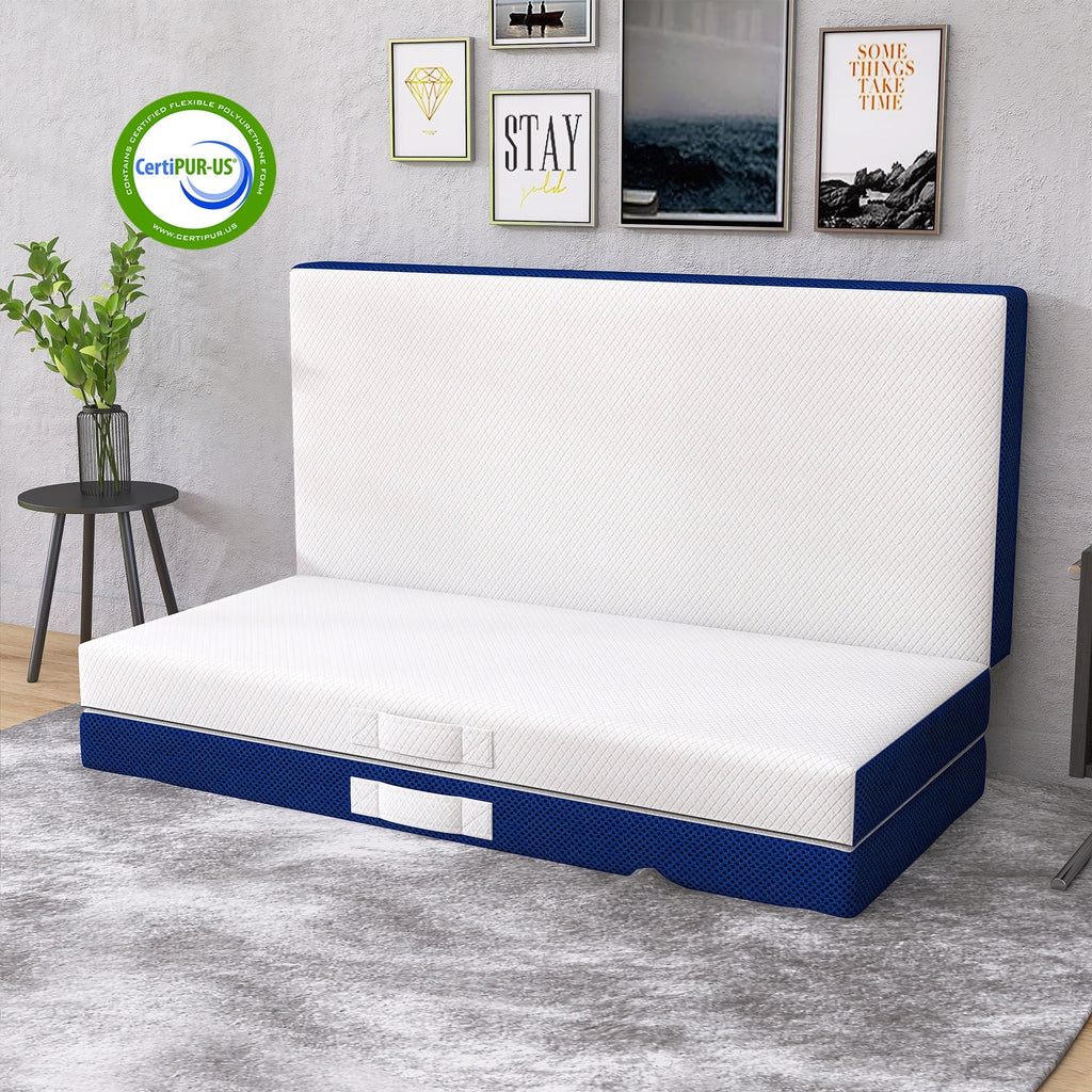 4 Inch Tri-fold Cooling Memory Foam Mattress