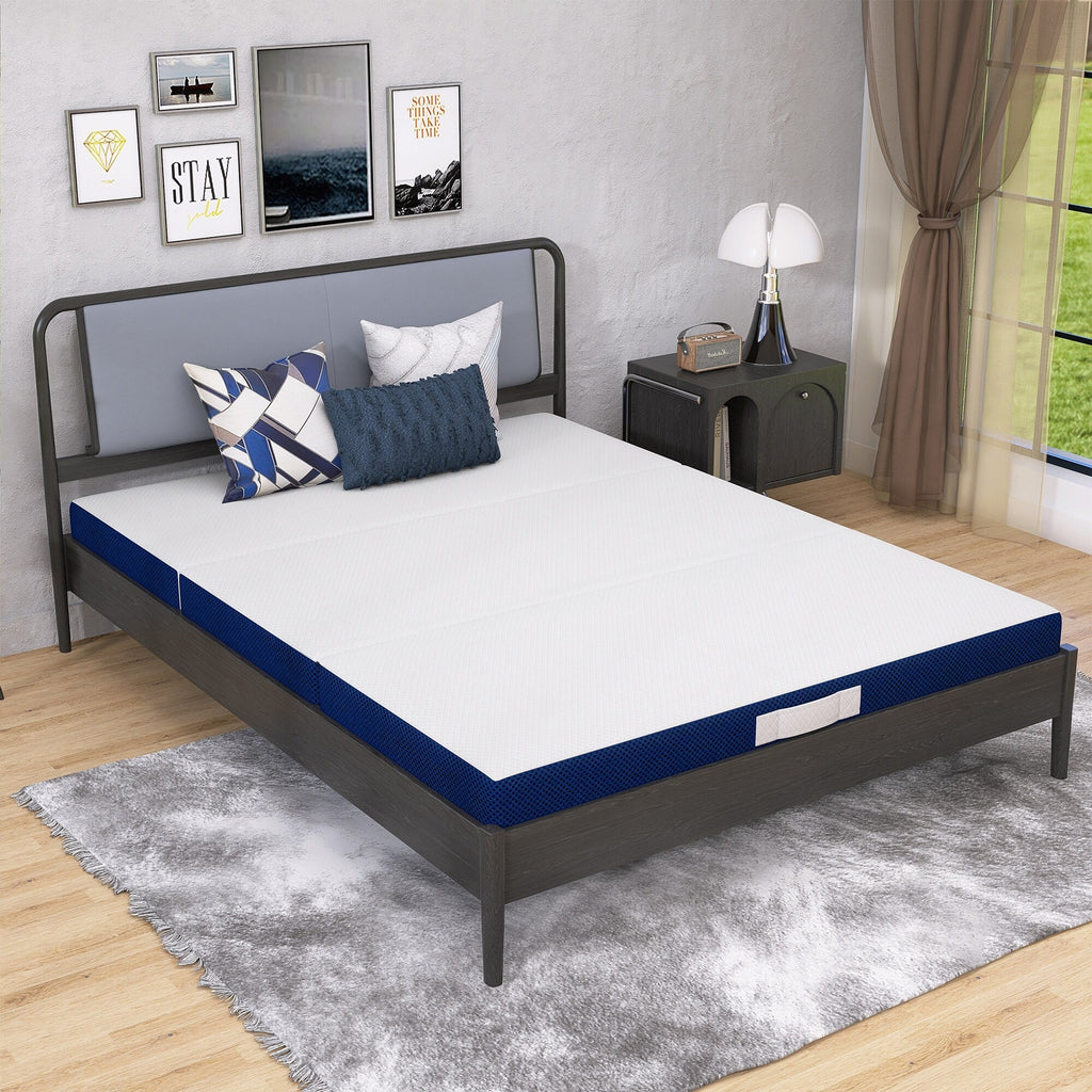 4 Inch Tri-fold Cooling Memory Foam Mattress
