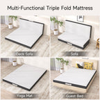 4 Inch Tri-fold Cooling Memory Foam Mattress
