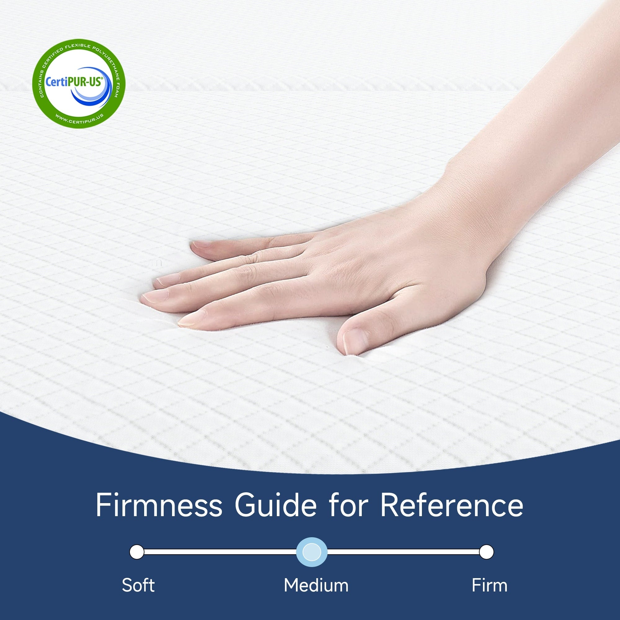 4 Inch Tri-fold Cooling Memory Foam Mattress